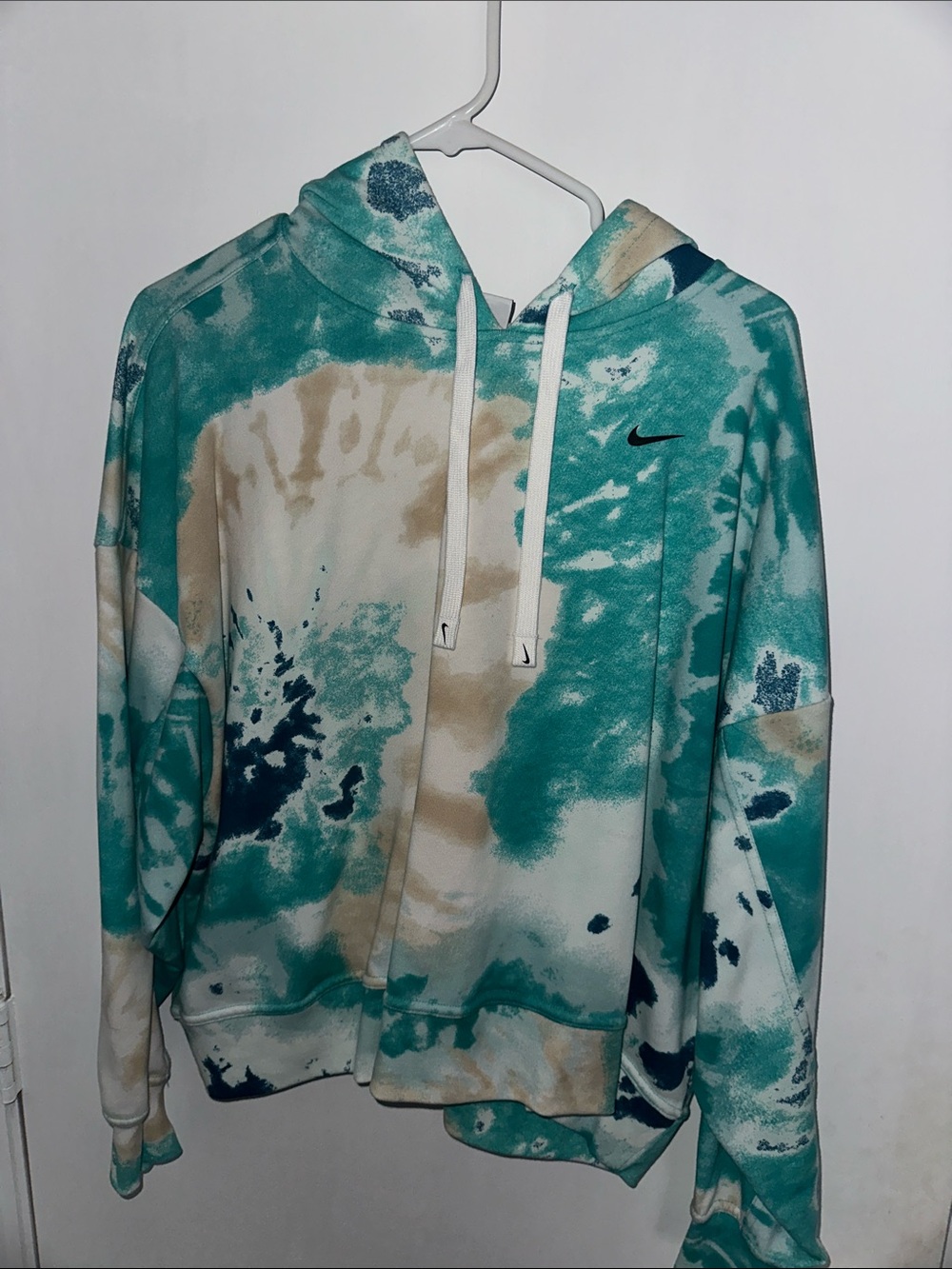 Nike Kids Teal & Navy Tie-Dye Hoodie